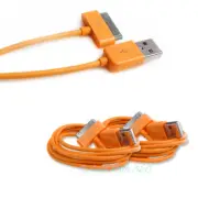 2 6FT USB SYNC DATA POWER CHARGER ORANGE CABLE IPHONE 4S IPOD TOUCH CLASSIC IPAD
