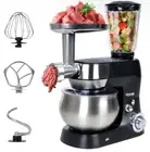 6 in 1 8.5Qt Stand Mixer 10-Speed Meat Grinder Juice Blender Pasta Maker Slicer