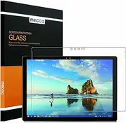 Surface Pro 4 Screen Protector 12.3-inch Megoo 2018 HD Clear [Tempered Glass] Screen Protector 9H Anti-Scratch Smooth Touching No Bubble Installation for Microsoft Surface Pro 4/5