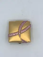 Estee Lauder Solid Perfume Lucidity Powder Compact "Pink Ribbon" with Box