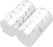 SEWACC Hook Loop Tape 200 Pairs Round 20mm Diameter Pure White Sturdy Material Easy Peel and Stick