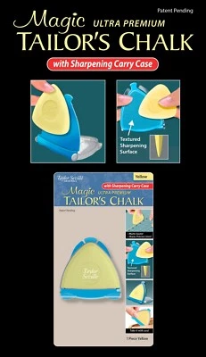 Magic Ultra Premium Tailor's Chalk Yellow W Sharpening Carry Case