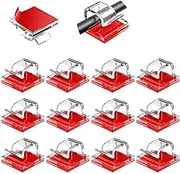 80 PCS Adhesive Cable Clips,Wall Wire Holder Cord Organizer,Cable Management Under Desk, Light Clips Hooks for LED, Car Dash Cam, USB Cable for Organizing Cords Outdoor Home and Office