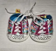 NWOT Build a Bear BAB Skechers Twinkle Toes Tennis shoes sparkly Boho Chic