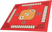 HEALSOPTHY Mahjong Table Mat Non Slip Game Cushion Board Game Tablecloth Noise Reduction Cover for Chinese Mahjong Microfiber Design for Home Cafe Use