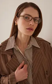 [Bottega Veneta] Triangle Stud Acetate Glasses