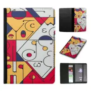 PASSPORT ITINERARY ORGANIZER|MODERN ART GEOMETRIC SHAPES