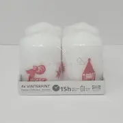 IKEA VINTERFINT 705.256.98 Christmas 3" Holiday Pillar candles 15h ~ Set of 4