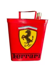 Ferari Square Petrol Can Brass Cap Decorative Oil Can, tool Vintage Style 30c