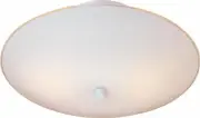 Volume Lighting V1911 White 2-Light Semi-Flush Ceiling Fixture With Dome Shade