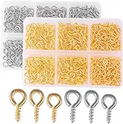 Long-Lasting Metal Eye Bolt Hooks Screw DIY Pendant Making Jewelry Supplies 9mm Screw Pins