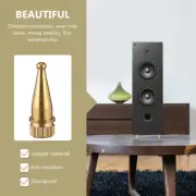 4 Pcs Audio Isolation Feet Speaker Spike Foot Support Copper Stand
