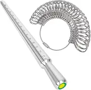 PHYHOO Jewellery Tool US Size Metal Ring Mandrel & Ring Size(1-13),Finger Size Measure Tools