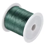 328FT 3 Strands Fiber Braided DIY Beading Thread Wire Line Dark Green