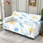 Shell Conch Line Stretch Sofa Cover Lounge Couch Slipcover Recliner Protector