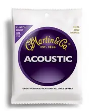 Martin Traditional 80-20 Bronze Custom Light Guitar String Set (11-52)
