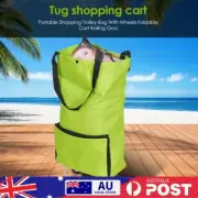 Trolley Bag Reusable Shopping Bag Eco-friendly Folding Grocery Cart for Shopping