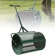 24" Compost Spreader, Upgraded Heavy Duty Metal Mesh Lawn and Garden Spreader for Planting Seeding Topsoil, Dirt Mulch Lawn, Black,Green-Separate40x60cm