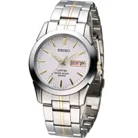 在飛比找樂天市場購物網優惠-精工 seiko SK037 經典大三針紳士腕錶 銀x金-3