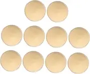SHINEOFI Blank Challenge Coins Set 10pc Collectable Metal Coins Smooth Surface for Engraving