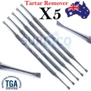DENTAL TARTAR PLAQUE CALCULUS TOOTH SCRAPER SCALER REMOVER PETS & DOG'S Tool X5