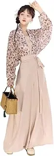 [IDZNFNFX] Chinese Style Retro Daily Hanfu Improved Song Pants Women's Song Dynasty Hanfu Set