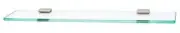 Alno A7450-24-PN Manhattan Bath 24" Glass Shelf w/Brackets Polished Nickel