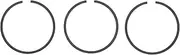 ANKROYU 3 PCS 51 Piston Rings, Ti Alloy Compression Rings, Antirust Engine Piston Ring Set, Air Pump Replacement Parts for Compressors Accessories