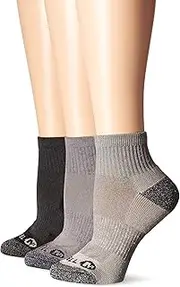 [MERRELL] Men's and Women's Recycled Everyday Low Cut Tab Socks 3 Pair Pack - Repreve Arch Support Band and Breathable Mesh