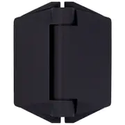 ProtectorAl Black Matt Glass To Glass Soft Close Hinge
