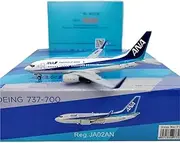 Pre-Built Model Aircraft 1:400 Static Model Airplane for ANA All Nippon Airways B737-700 JA02AN High-Detailed Model Collectible Aircraft Miniature Airplane Model