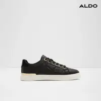 在飛比找momo購物網優惠-【ALDO】ICONISPEC-經典百搭壓紋小白鞋-女鞋(黑