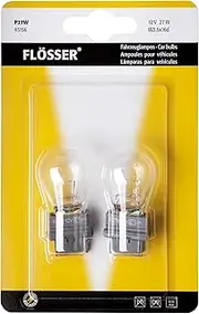 Flosser Incandescent 3156 T25 27W 93156 Warm White Reverse Back Up Turn Signal Brake Stop DRL Light Bulbs Replacement (Pack of 2) Made in Germany