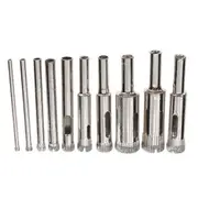 10pcs Diamond Hole Saw Drill Bit Set 3mm-13mm Tile Ceramic Glass Porcelain Marble Hole Saw