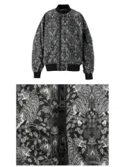 Onitsuka Tiger PRINTED BOMBER jacket unisex/Black