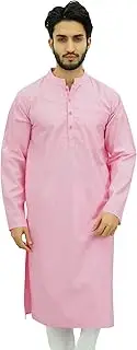 [Atasi] Men's Plain Ethnic Cotton Long Shirt Summer Casual Kurta