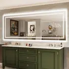 LED Bathroom Mirror with Front Backlit Extra Large Dimmable Wall Vanity Mirrors