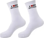 [Guqqeuc] Valentines Day Socks Funny Couple Gifts for Boyfriend girlfriend Him Her Valentines'S Day Gifts for Couples Socks Gifts for Women Men