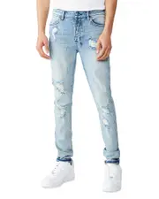 Ksubi Van Winkle Skinny Jeans in Trashed Dreams Blue