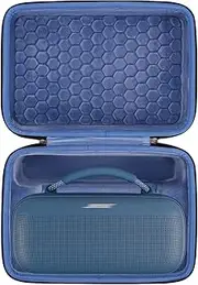 GeekriaShieldSpeakerCaseCompatiblewithBose Soundlink MaxCase Cover,Replacement Hard Shell Portable Speaker Protective Carrying BagwithCableStorage (Blue)