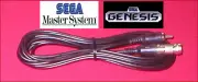 12Ft Video Cable & RF Coax TV Adapter for Sega Master System & Sega Genesis 1