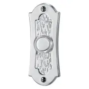 NuTone PB27LSN Wired Lighted Door Chime Push Button, Satin Nickel