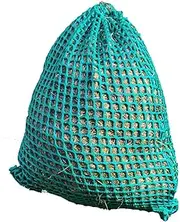 Trickle Net Softee Net Large Haynet for Horses - Slow Feed Hay Net for Horses - Suitable for Hay or Haylage - Reduces Waste & Extends Feeding Time - Weatherproof Net with 25mm Holes - Green