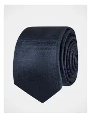 [Blaq] Textured Silk Tie in Navy