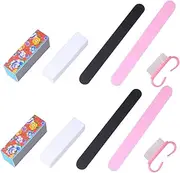MUSISALY 10Pcs Nail Files Random Colors Nail Sanding Tools for Manicure Random Color