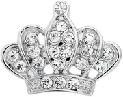 [AIMALL] Diamond-Encrusted Crown Brooch, Gold & Silver Plated Small Pin for Clothing, Bags, Hats - Elegant Anti-Light Corsage Accessory