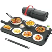 Food Warming Mat, Silicone Electric Warming Tray with 7 Temp-Settings, 1-8Hr ...
