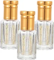 EXQUIMEUBLE 6pcs Refillable Roller Perfume Bottles Essential Oil Containers Elegant Travel-friendly Design for Essential Oils Fragrances