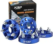 KSP 5X100 Wheel Spacers 25mm Fit for 5 Lug 1992-2019 Impreza,2000-2013 Outback,1989-2014 Legacy,1998-2017 Forester,Scion FR-S 12x1.25 Thread 56.1mm Hub Bore Hubcentric Blue Wheel Adapters