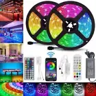 5050 RGB LED Strip Lights Waterproof 1m-30m IR/APP Bluetooth Controller